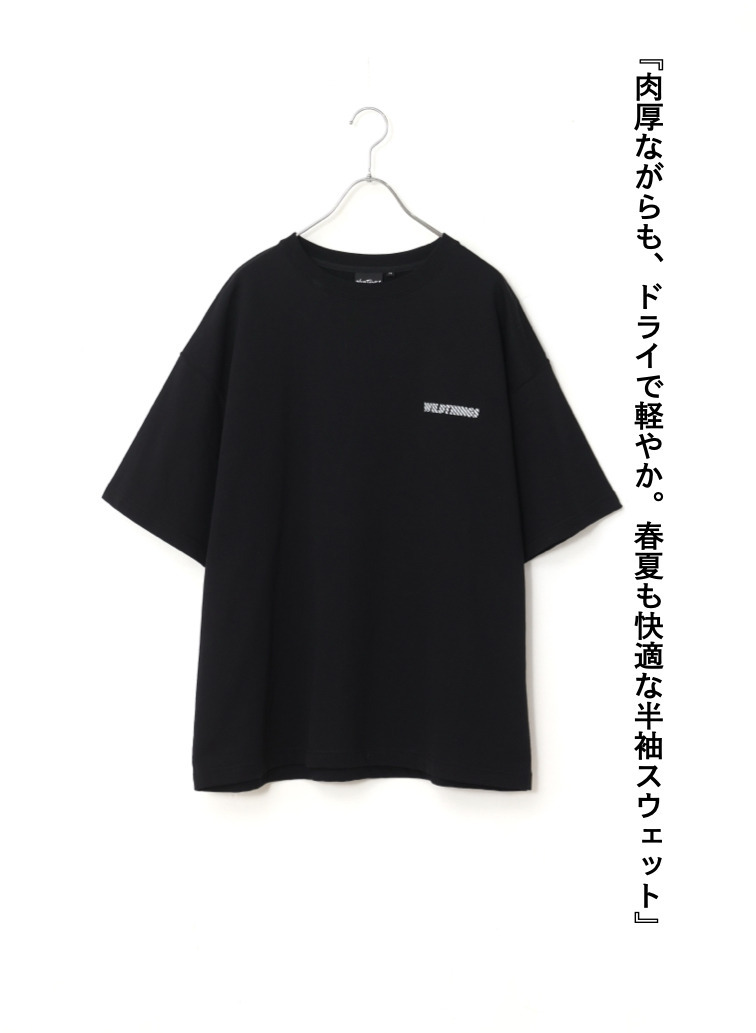 WILD THINGS 半袖スウェット 詳細画像 Black 1
