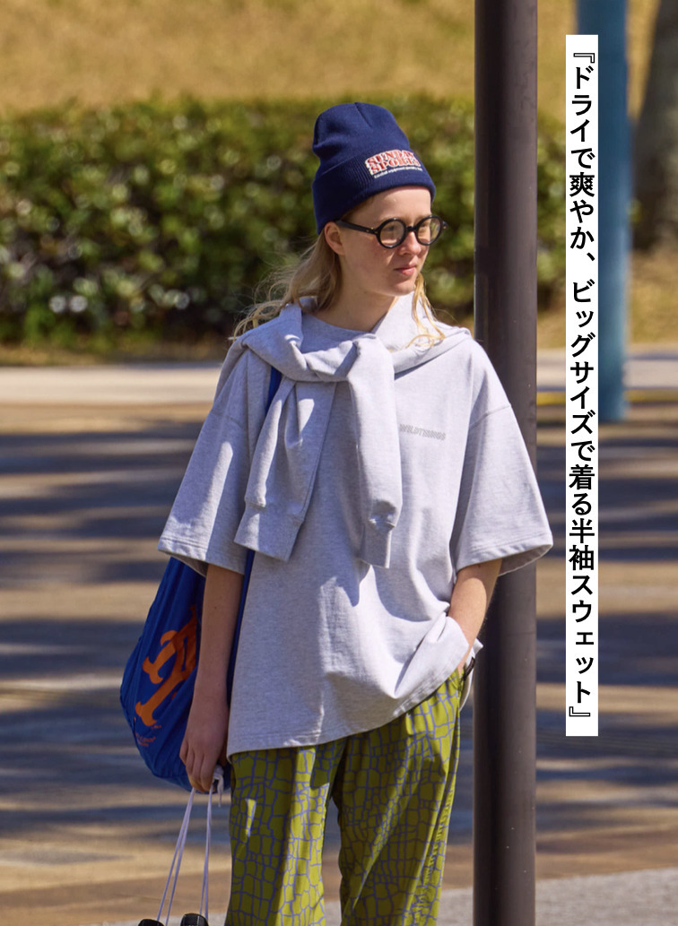 WILD THINGS 半袖スウェット 詳細画像 Gray 1