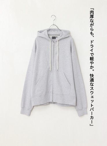 WILD THINGS スウェットジップパーカー 詳細画像 Gray 1