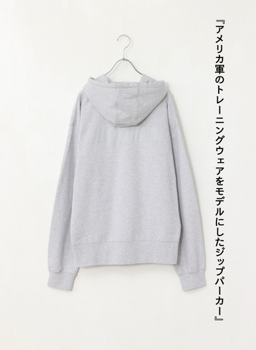 WILD THINGS スウェットジップパーカー 詳細画像 Gray 2