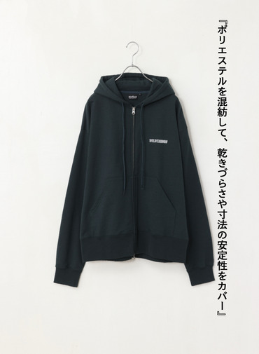 WILD THINGS スウェットジップパーカー 詳細画像 Green 1