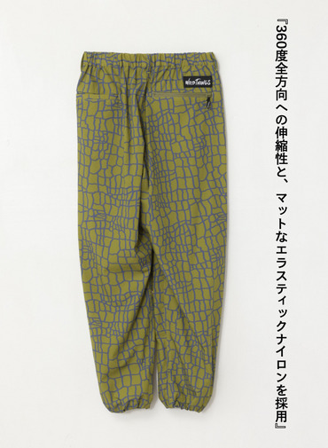 WILD THINGS プリントイージーパンツ 詳細画像 Green 5