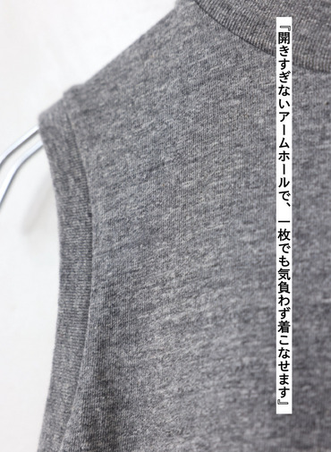 ノースリーブTシャツ / ETHEL 詳細画像 Gray 9