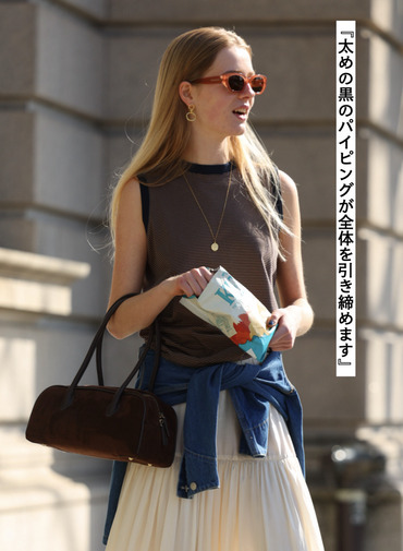 マイクロボーダー ノースリーブ　 詳細画像 Camel 4