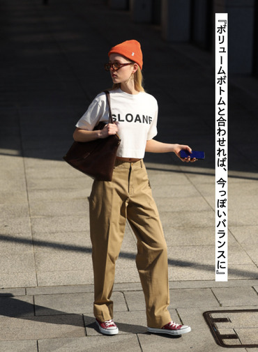 クロップド ロゴTシャツ 詳細画像 White 4