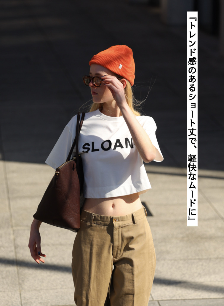 クロップド ロゴTシャツ 詳細画像 White 2