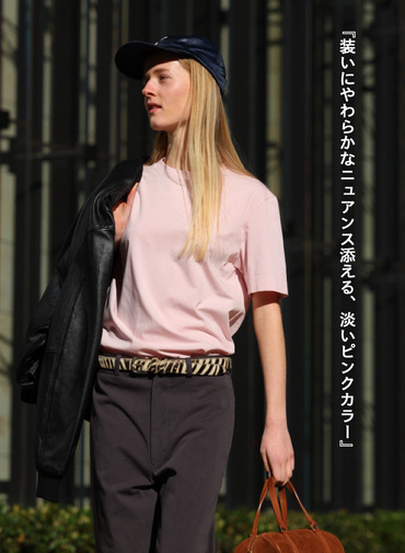 コットン天竺 Tシャツ 詳細画像 Pink 4