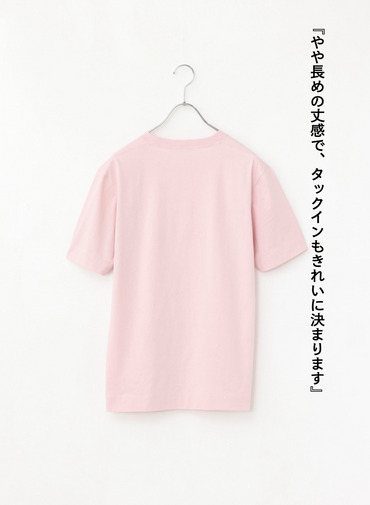 コットン天竺 Tシャツ 詳細画像 Pink 8