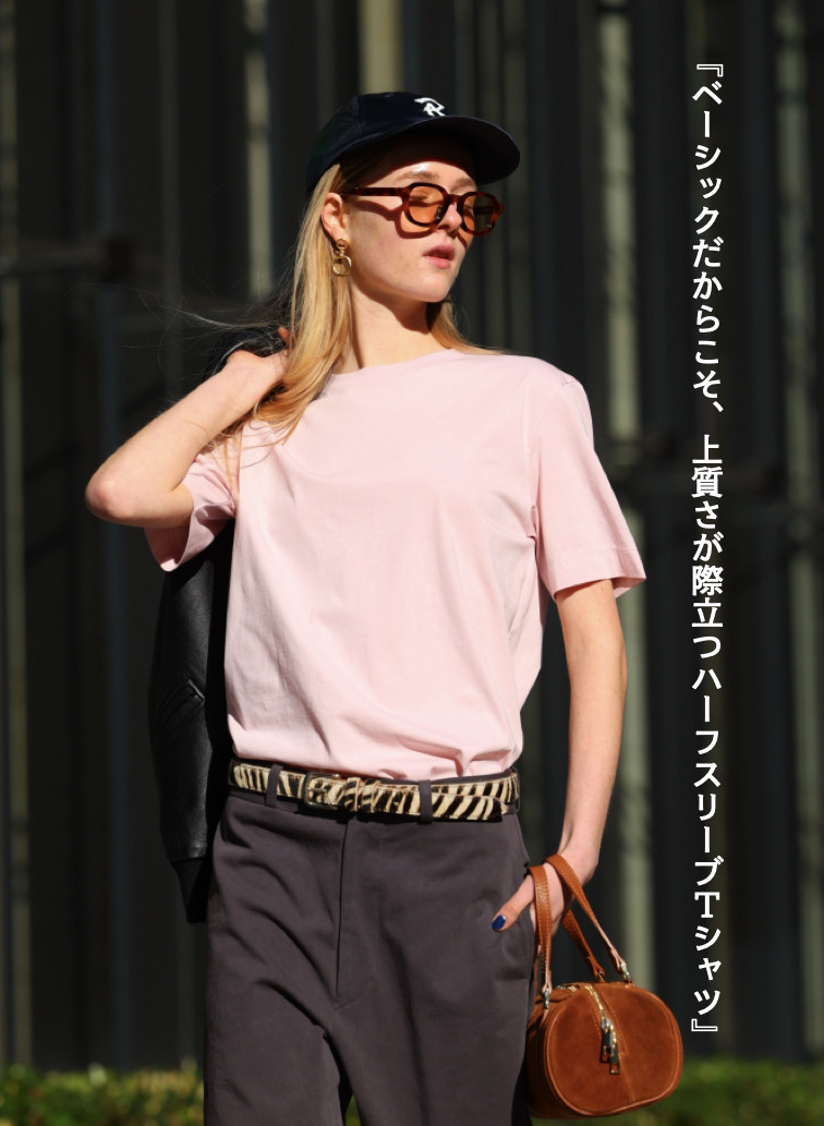 コットン天竺 Tシャツ 詳細画像 Pink 1