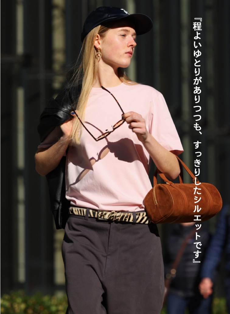 コットン天竺 Tシャツ 詳細画像 Pink 3