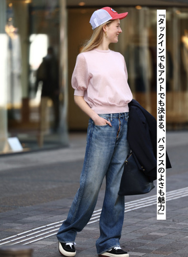 ラメシアー 半袖クルーネックニット 詳細画像 Pink 4