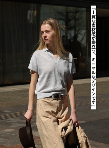 スキッパーニット 詳細画像 Light Gray 3