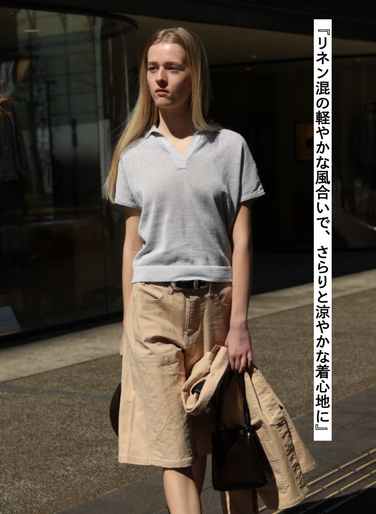 スキッパーニット 詳細画像 Light Gray 2