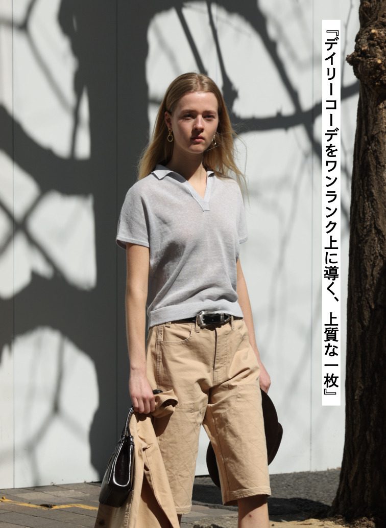 スキッパーニット 詳細画像 Light Gray 6