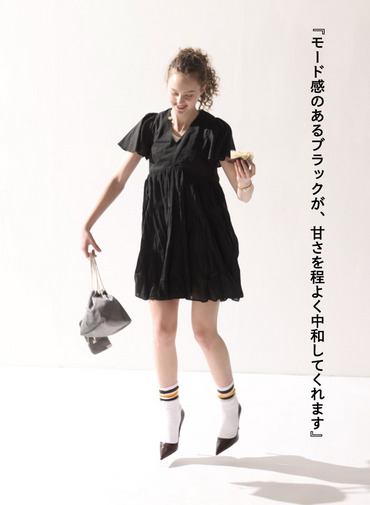 エンジェルのミニドレス 詳細画像 Black 4