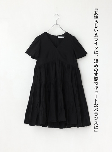 エンジェルのミニドレス 詳細画像 Black 7