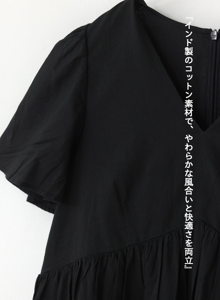 エンジェルのミニドレス 詳細画像 Black 9