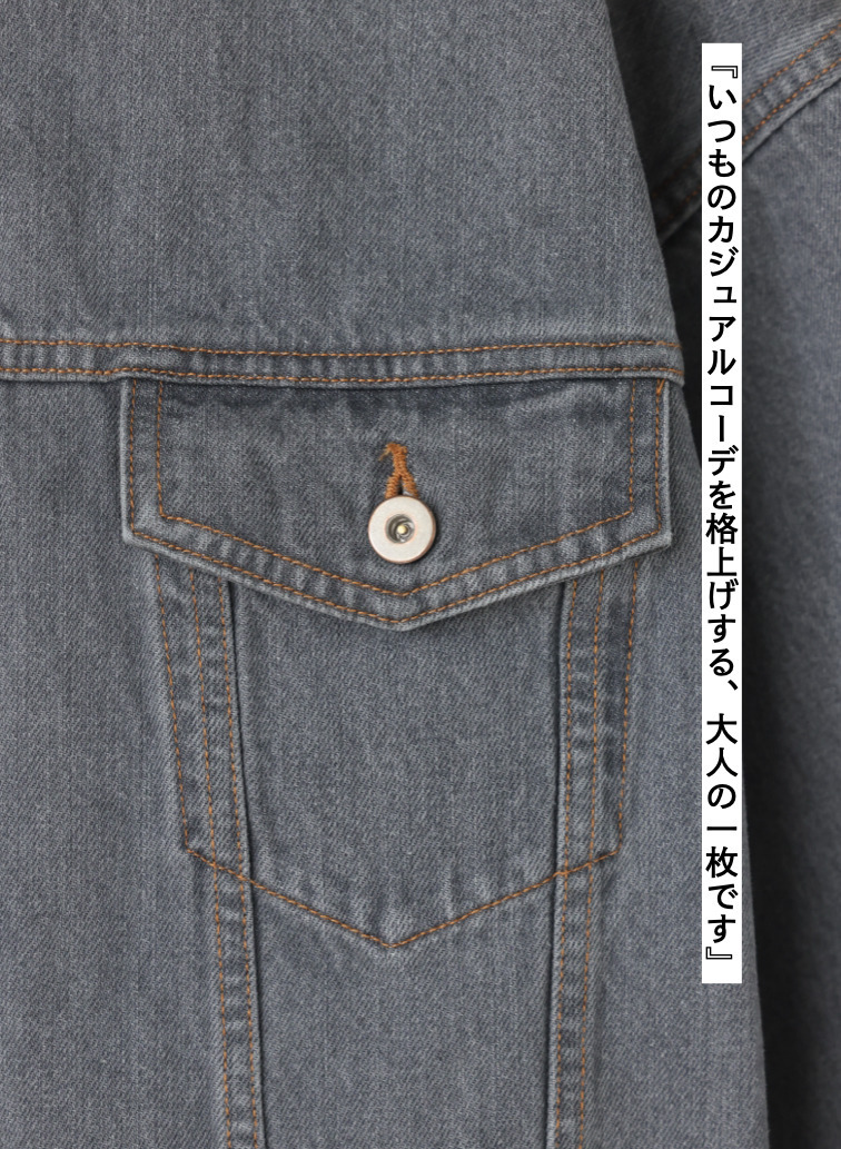 SACRA デニムジャケット 詳細画像 Gray 4