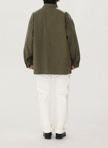 SACRA ミリタリーシャツジャケット 詳細画像 Khaki 11