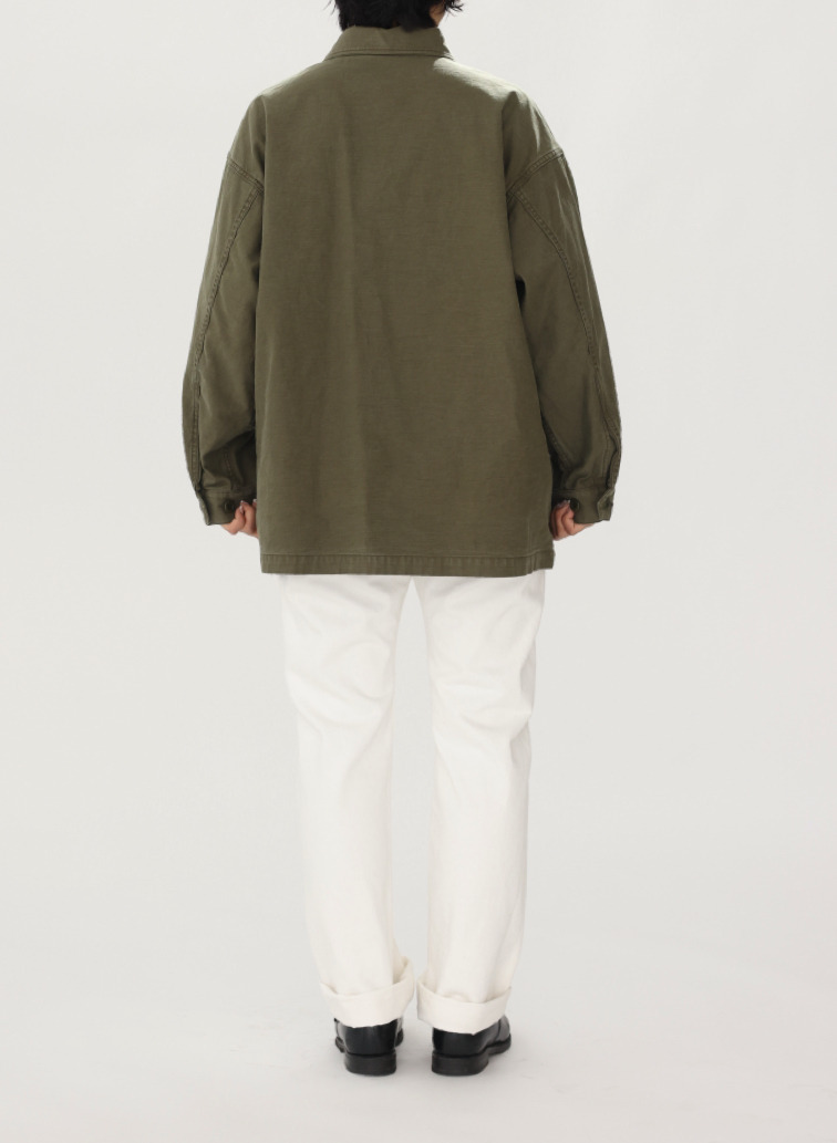 SACRA ミリタリーシャツジャケット 詳細画像 Khaki 11