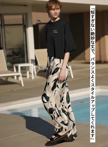 SACRA クロップドカットソー 詳細画像 Black 6