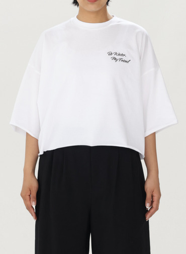 SACRA クロップドカットソー 詳細画像 White 6