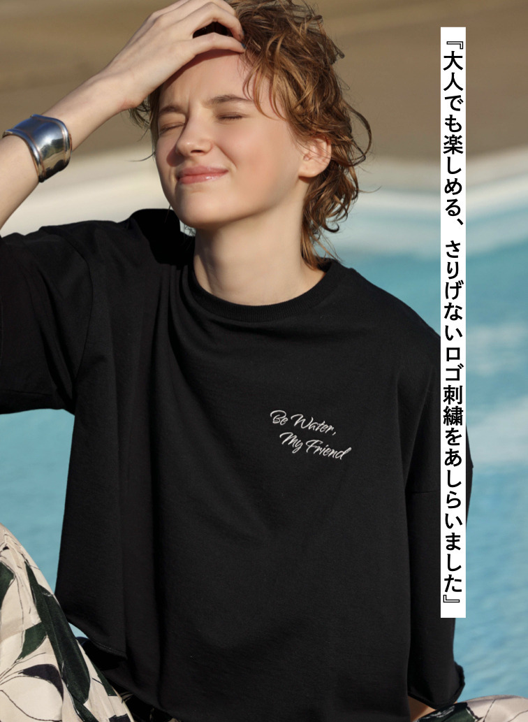 SACRA クロップドカットソー 詳細画像 Black 5