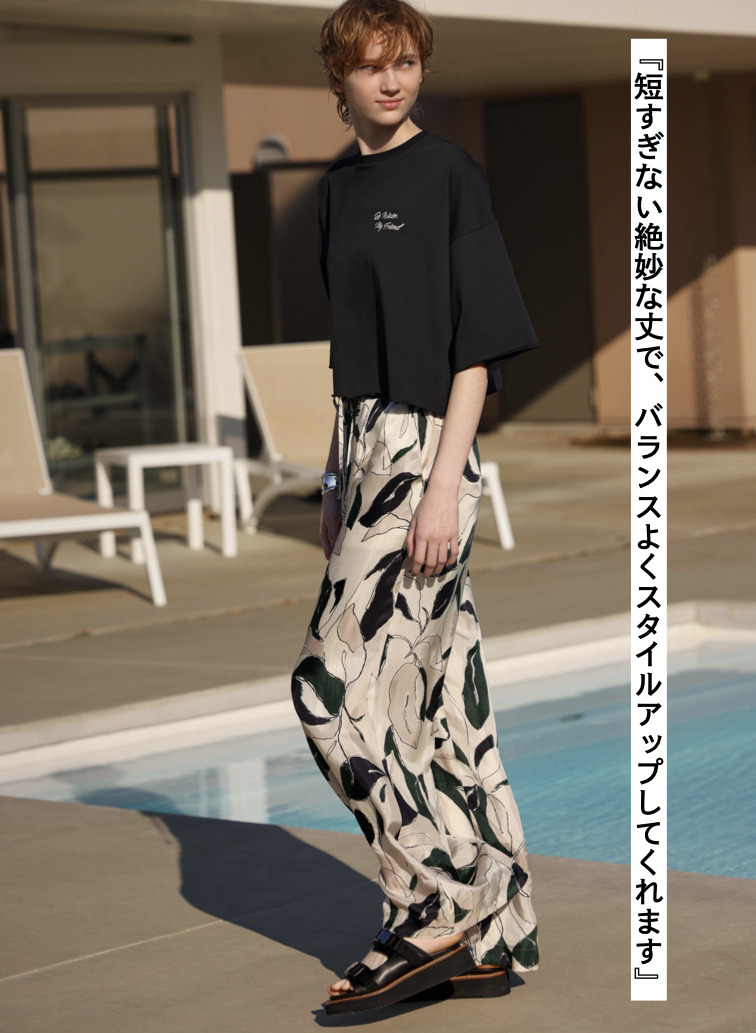 SACRA クロップドカットソー 詳細画像 Black 6