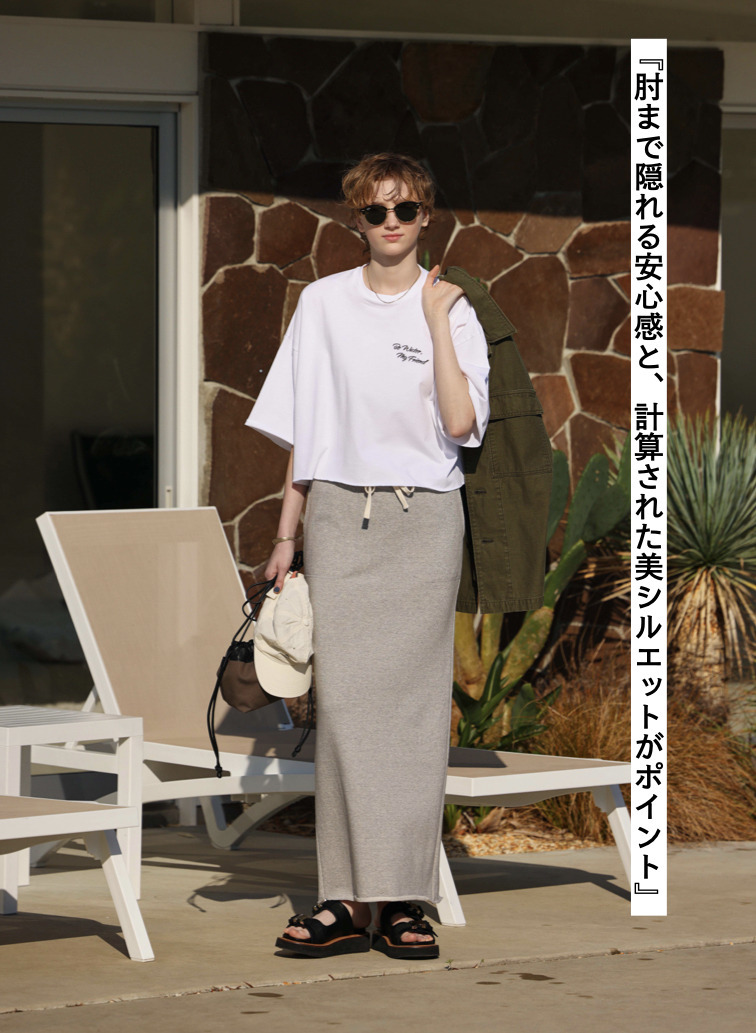 SACRA クロップドカットソー 詳細画像 White 4