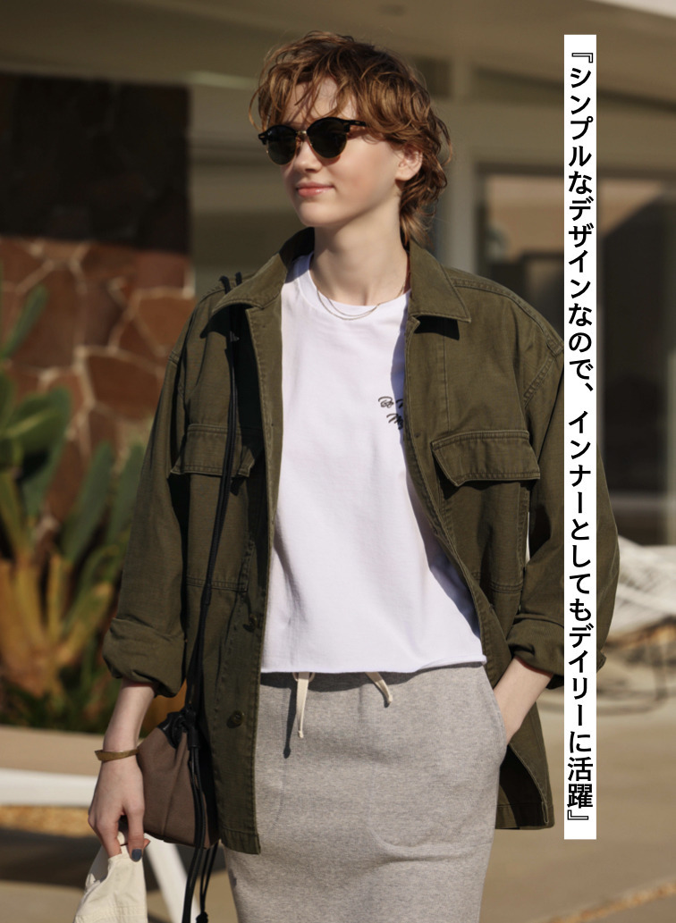 SACRA クロップドカットソー 詳細画像 White 5