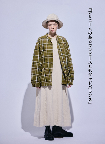 バンドカラーボタンシャツ 詳細画像 Olive 6