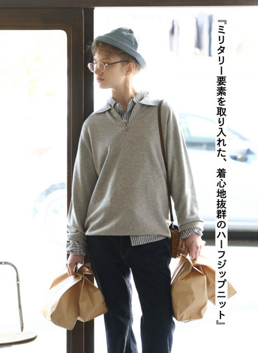 PFU ジップアップニット 詳細画像 Gray 1