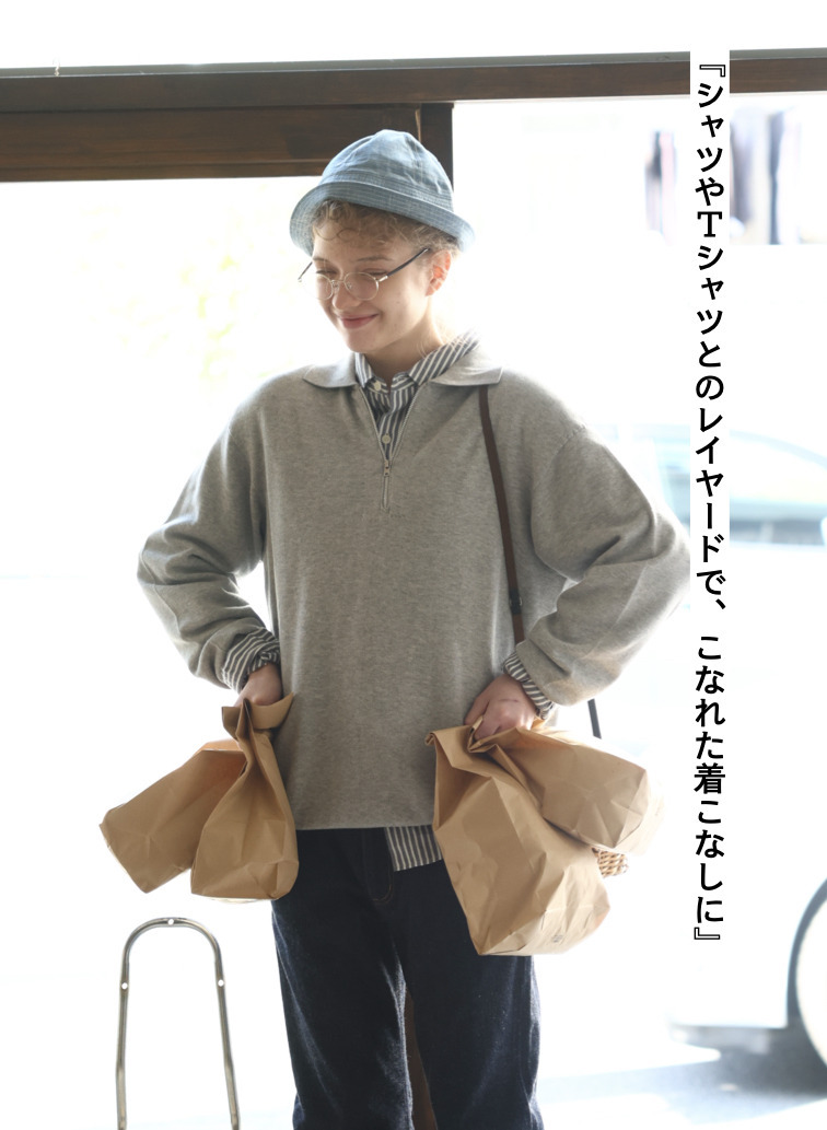 PFU ジップアップニット 詳細画像 Gray 2