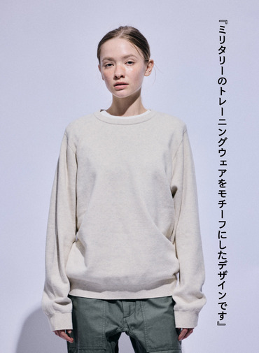  PFU クルーネックニット 詳細画像 Ivory 1