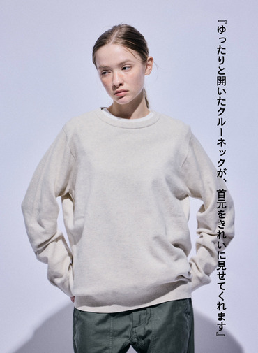  PFU クルーネックニット 詳細画像 Ivory 4