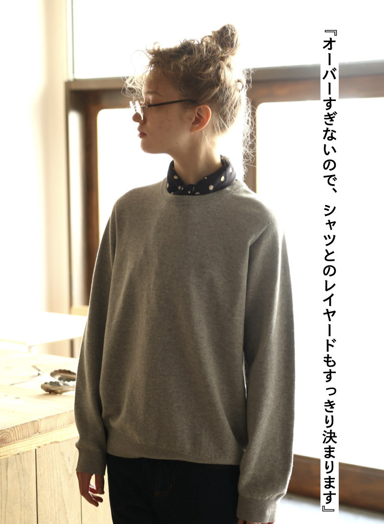  PFU クルーネックニット 詳細画像 Gray 2