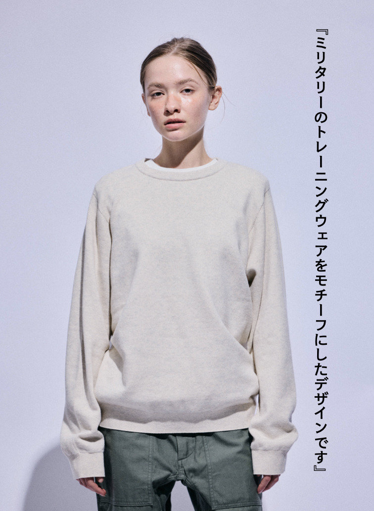  PFU クルーネックニット 詳細画像 Ivory 1