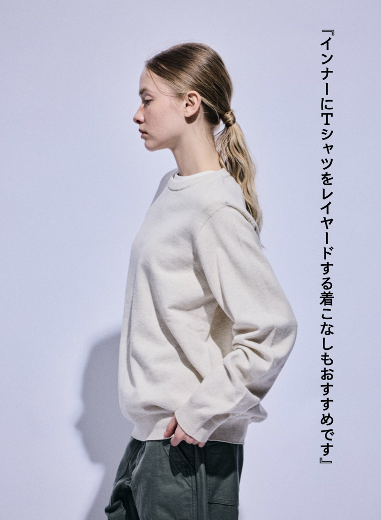  PFU クルーネックニット 詳細画像 Ivory 5