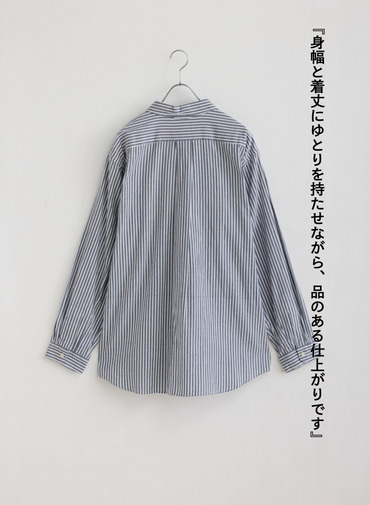 ボタンシャツ　ワイド 詳細画像 Navy 11