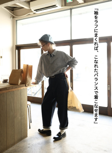 ボタンシャツ　ワイド 詳細画像 Navy 2