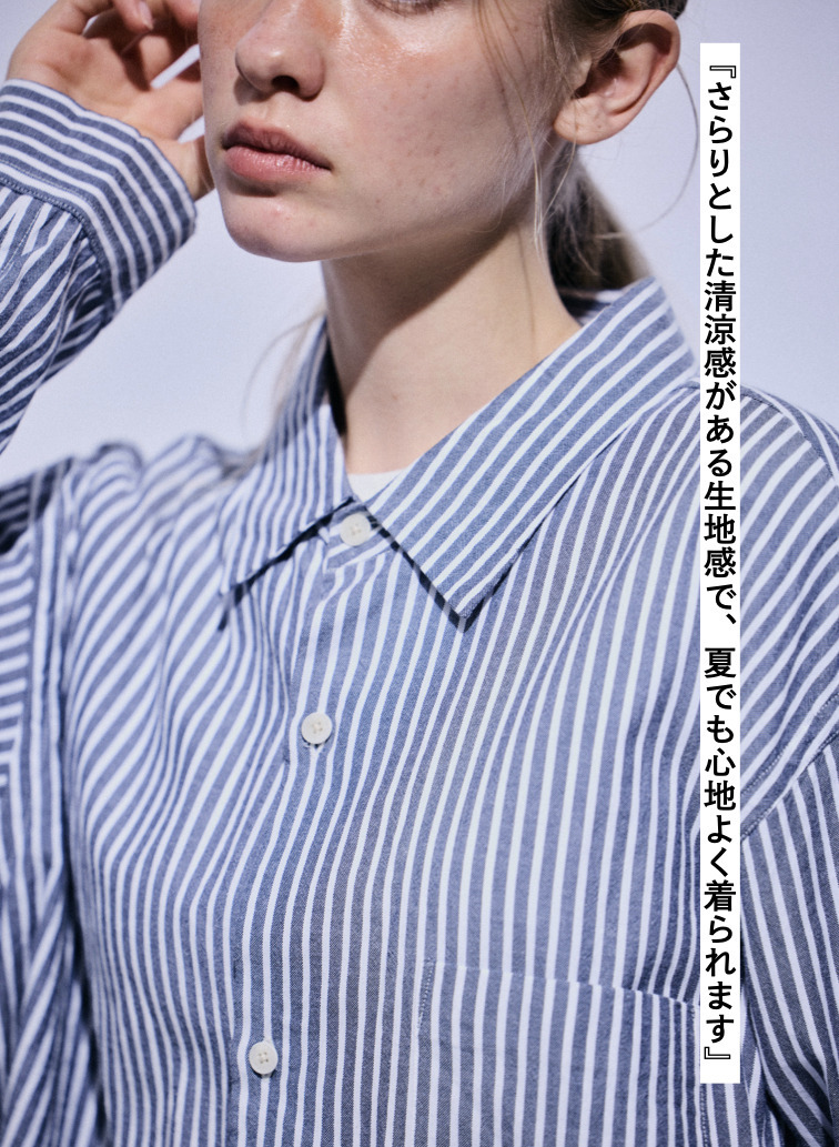 ボタンシャツ　ワイド 詳細画像 Navy 8