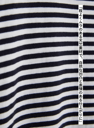 ムラ糸Tシャツ　ロングスリーブワンピース 詳細画像 Navy 12