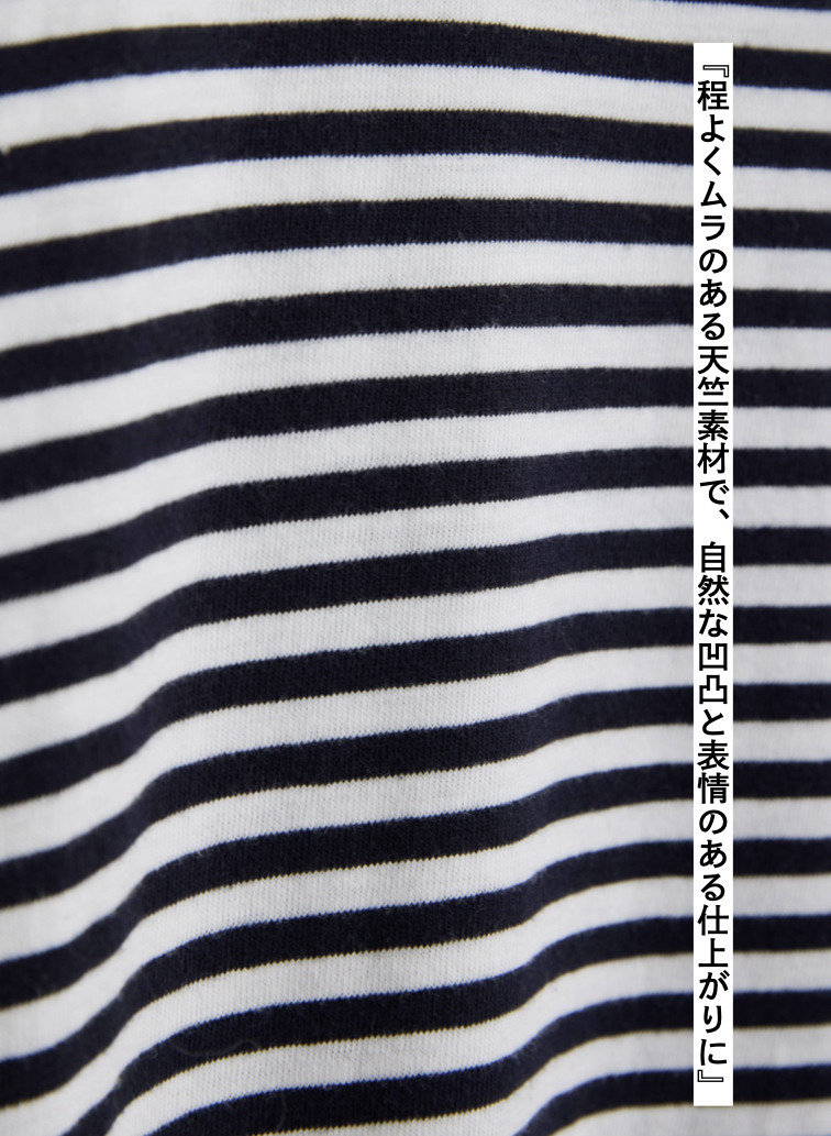 ムラ糸Tシャツ　ロングスリーブワンピース 詳細画像 Navy 12