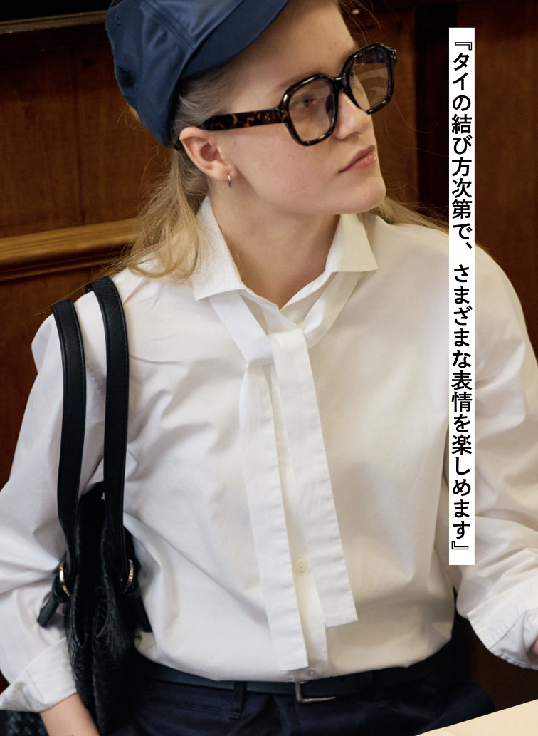 ボウタイシャツ 詳細画像 White 4
