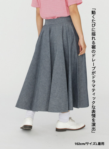 シャンブレースカート 詳細画像 Black 13