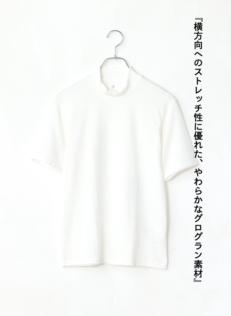 モックネックTシャツ 詳細画像 White 5
