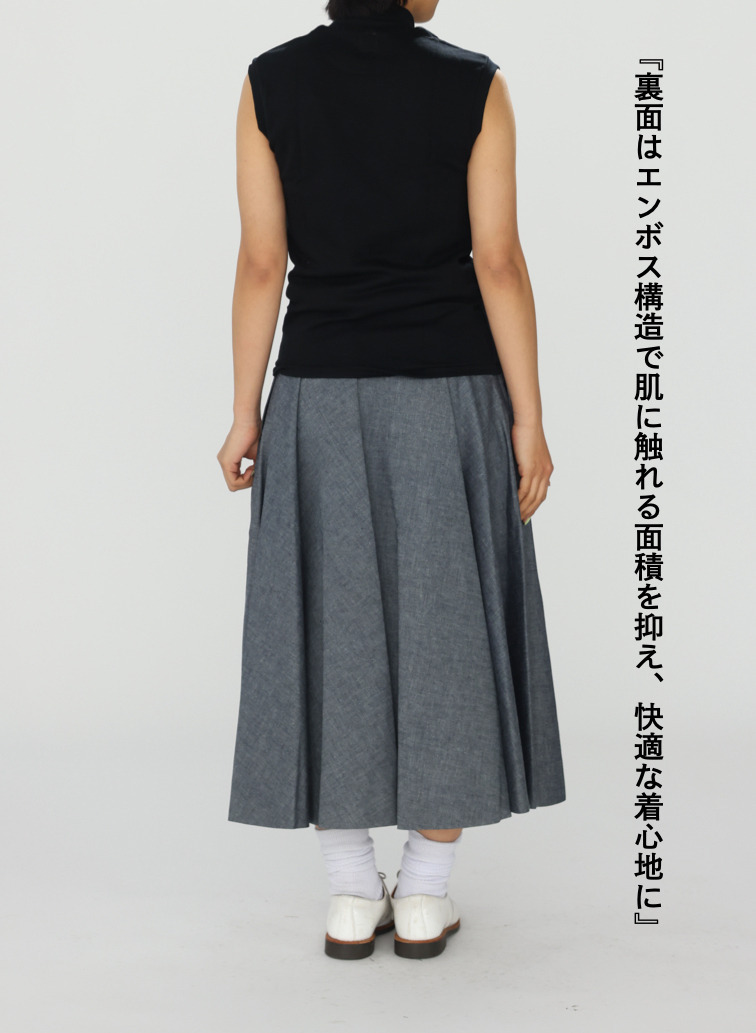 モックネック ノースリーブTシャツ 詳細画像 Black 10