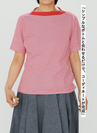 ボーダーTシャツ 詳細画像 Red 9