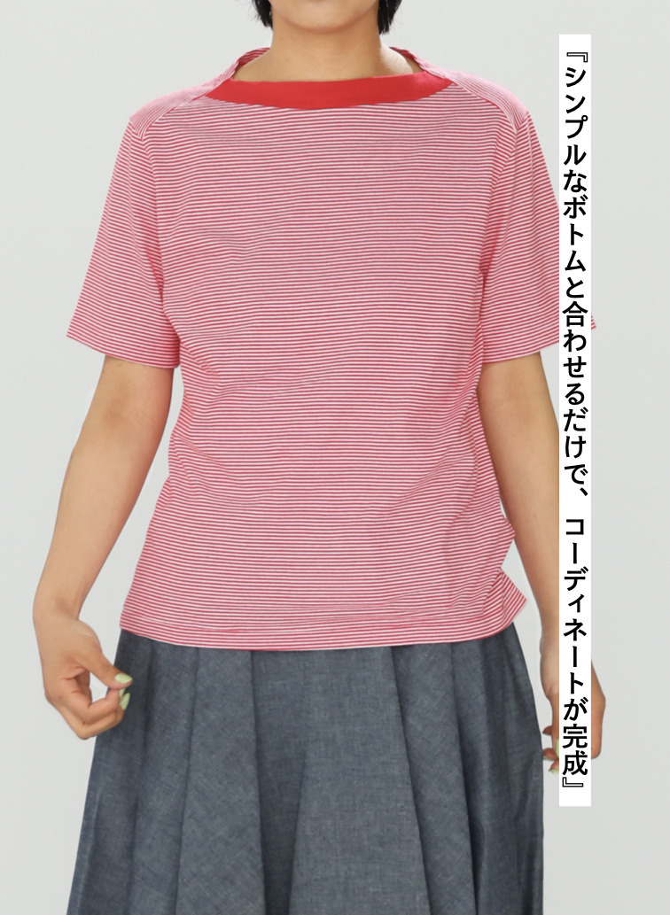 ボーダーTシャツ 詳細画像 Red 9