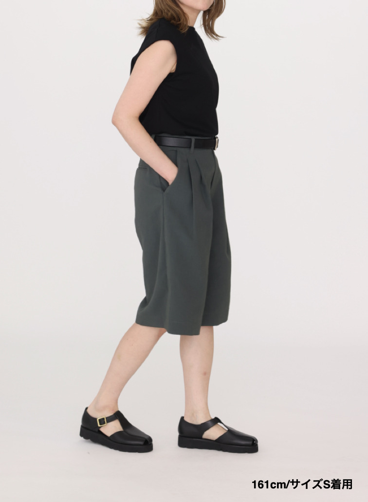 ワイドショートパンツ【CAPSULE COLLECTION】UNIONSLACKS 313 EX.CLUEL 詳細画像 Green 11